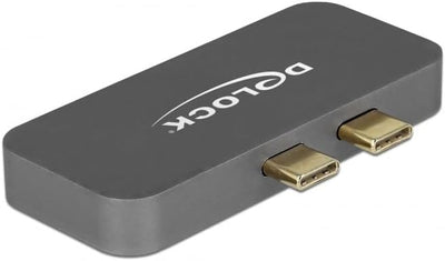 Delock Mini Dockingstation für MacBook 5K, grau, Thunderbolt (USB-C), USB-A