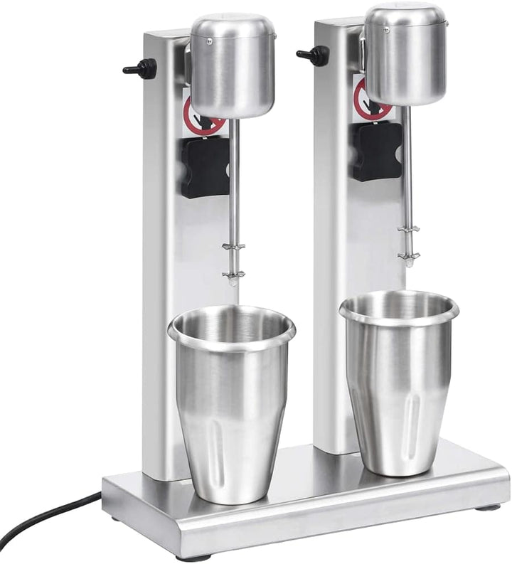 vidaXL Milchshaker mit 2 Bechern Eiweissshaker Standmixer Eiweiss Shaker Getränke Drink Mixer Milksh