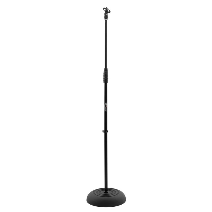 Tiger MCA14-BK Mikrofonständer mit Rundfuss - Schwarz Schwarz Runde Base Single, Schwarz Runde Base