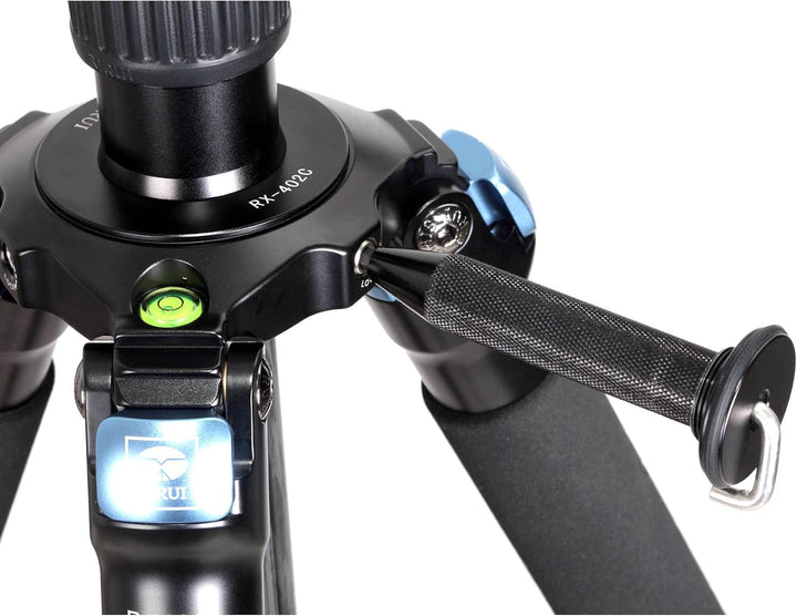 Sirui R-2214X Dreibeinstativ mit Mittelsäule und 75 mm Adapterhalbschale, 10x Carbon, Schwarz, R-221