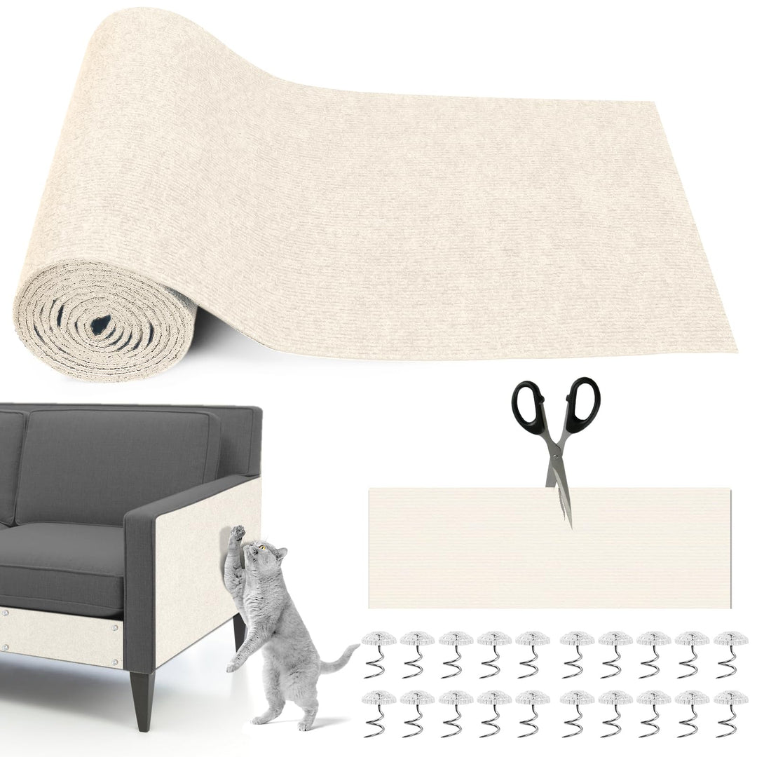 300cm×40cm Kratzmatte Katze Selbstklebend, Kratzschutz Sofa Katze, Trimmbare DIY Katzen Kratzmatte m