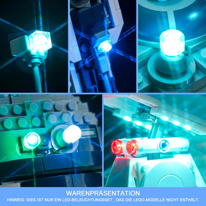 LocoLee Licht Kompatibel mit Lego R2-D2 Droid, Nur Lichter Set - Kein Modell, Licht BeleuchtungSet C