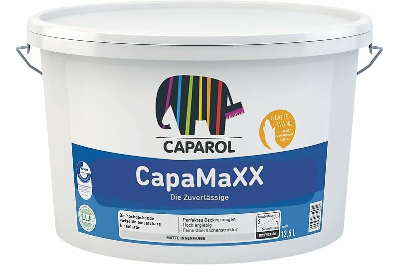 Caparol Capamaxx 2,500 L, Weiss 2.5 l (1er Pack) Weiss, 2.5 l (1er Pack) Weiss