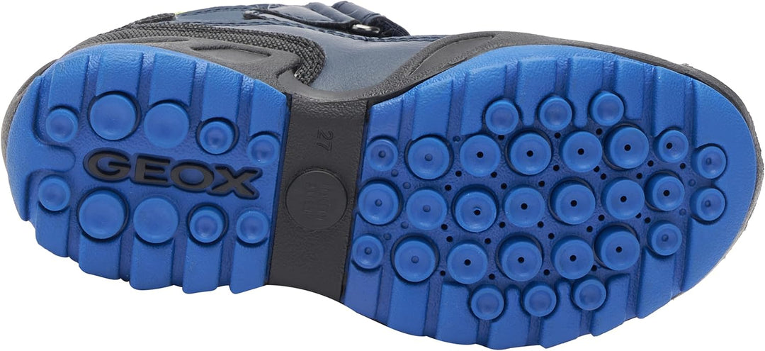 Geox Jungen J New Savage Boy B A Sneaker 24 EU Navy Lime Green, 24 EU Navy Lime Green