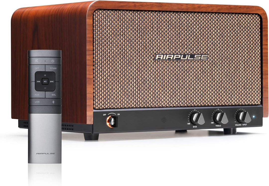 Edifier AIRPULSE P100X - Multitreiber Lautsprechersystem (60W) im Retro-Look mit Bluetooth 5.1 (aptX