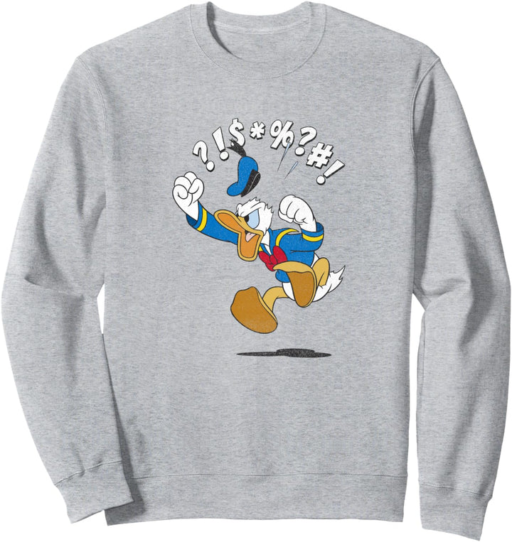 Disney Mickey And Friends Donald Angry Jump Sweatshirt