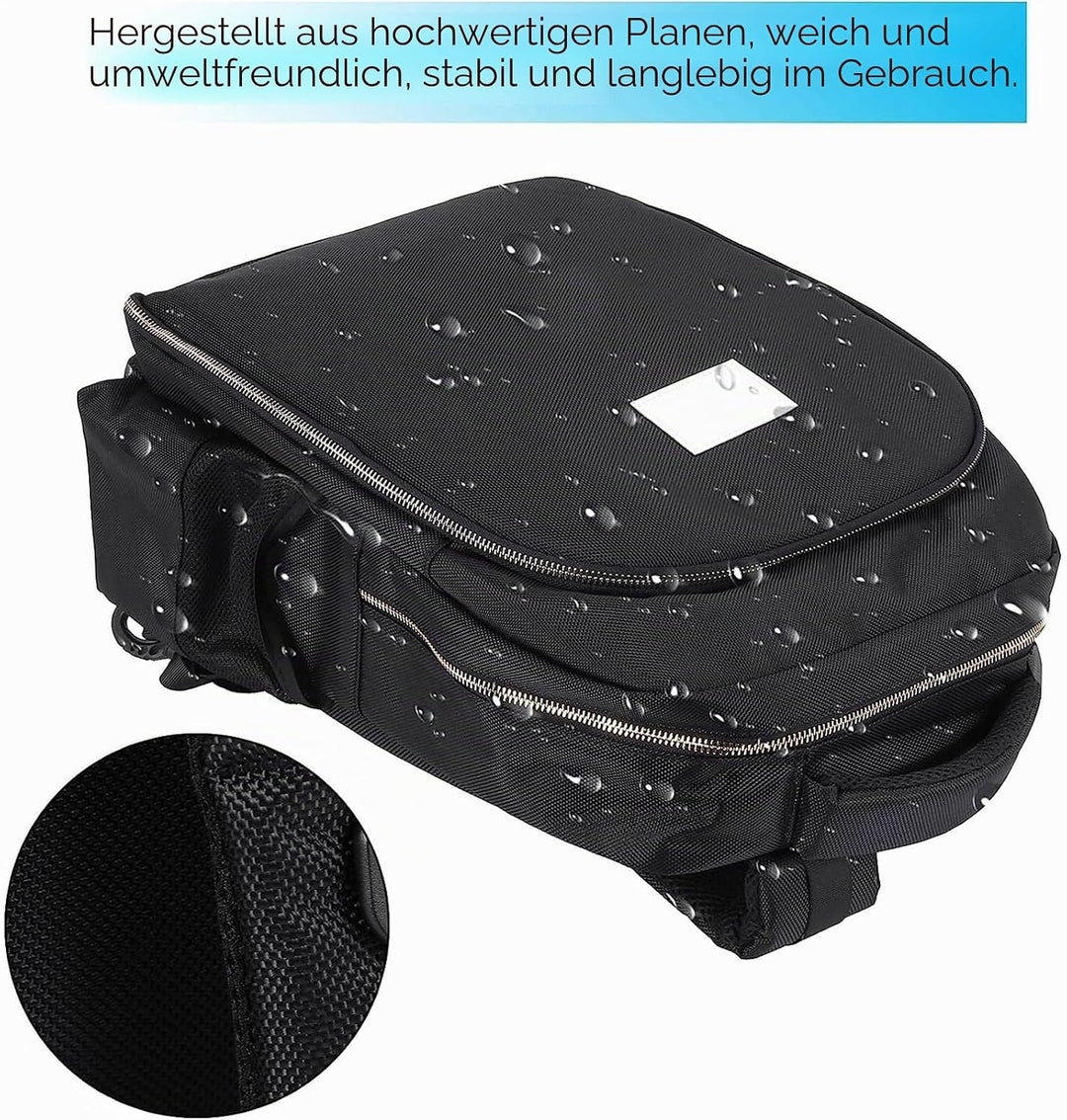 Barber Clippers Rucksack Tasche für Friseur, Friseurtasche Haarwerkzeuge Organizer Schwarz Barber Ba