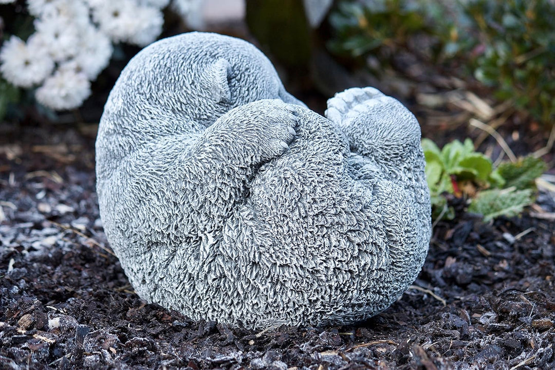 stoneandstyle Steinfigur grosser Bär Bärchen Panda, Frost- und wetterfest bis -30°C, massiver Steing