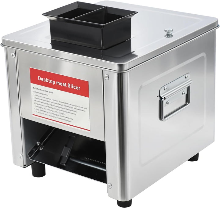 Elektrische Fleischschneidemaschine, 850W 310 U/min Edelstahl Fleischschneider, Kommerzielle Lebensm