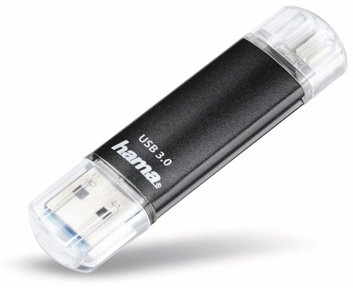 Hama 128GB USB-Speicherstick mit USB 3.2 & microUSB (2-in-1 USB-Stick, z.B. für Android Handy, Table
