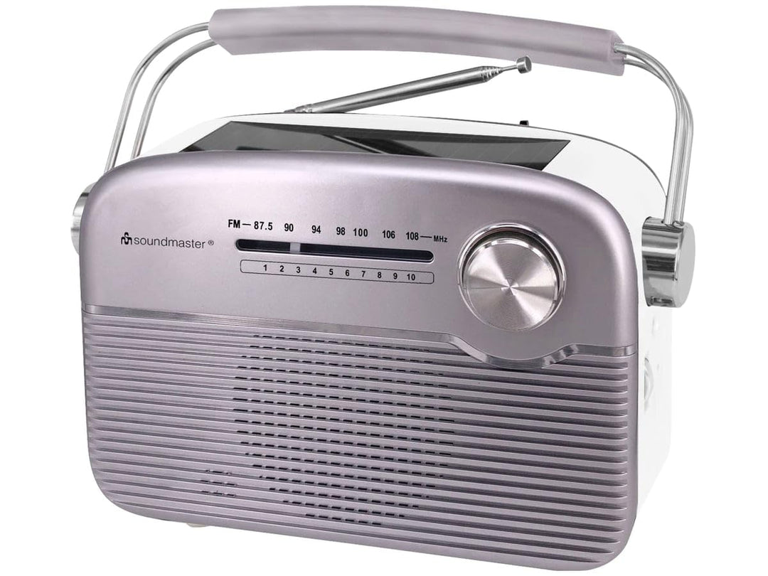 Soundmaster TR480SI Akku-Radio UKW UKW Solarpanel Silber