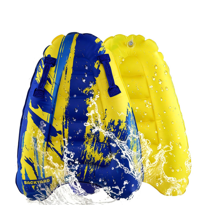 Aufblasbares Bodyboard Kinder, Shyllin Tragbares Aufblasbares Surfbrett mit Griffen, Lernen Hilfsmat