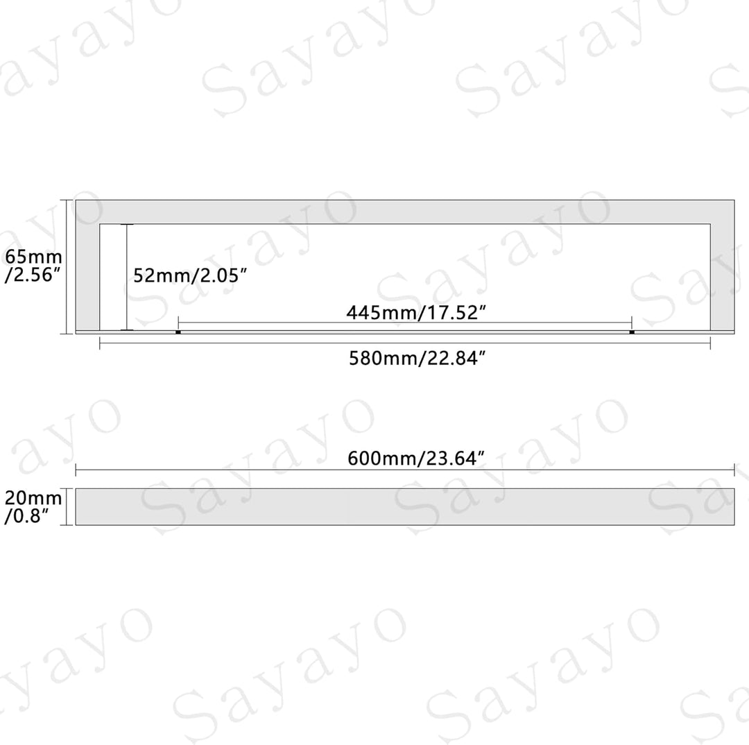 SAYAYO Handtuchhalter Schwarz Handtuchstange Gästehandtuchhalter Wandmontage Edelstahl Badetuchhalte
