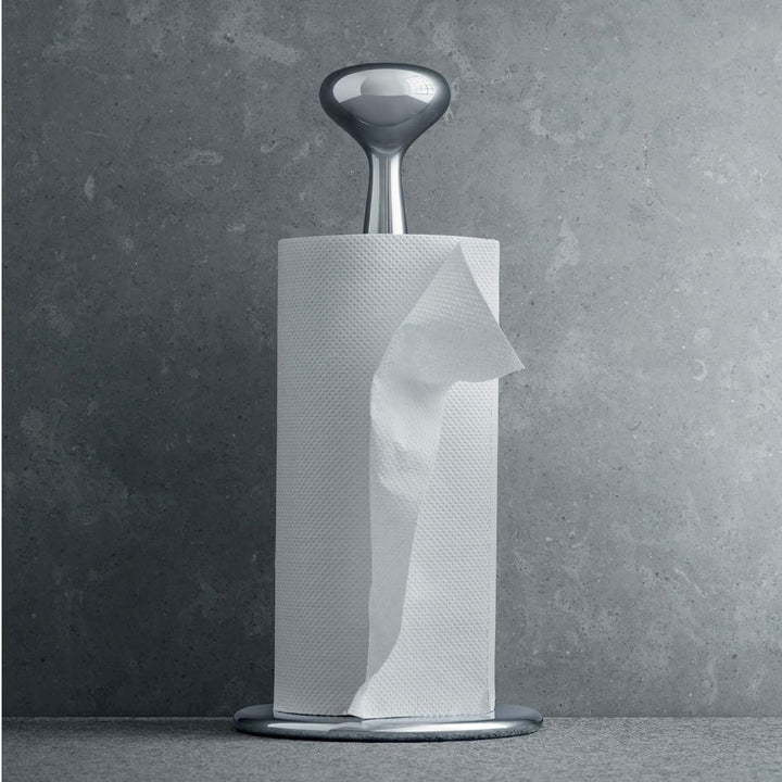 Georg Jensen Küchenrollenhalter Alfredo, 15cm, Poliertem Edelstahl Silber, Silber