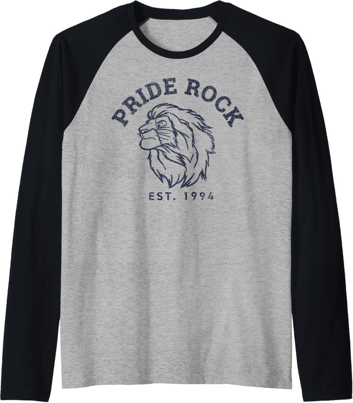 Disney The Lion King Simba Pride Rock Est. 1994 Sketch Raglan