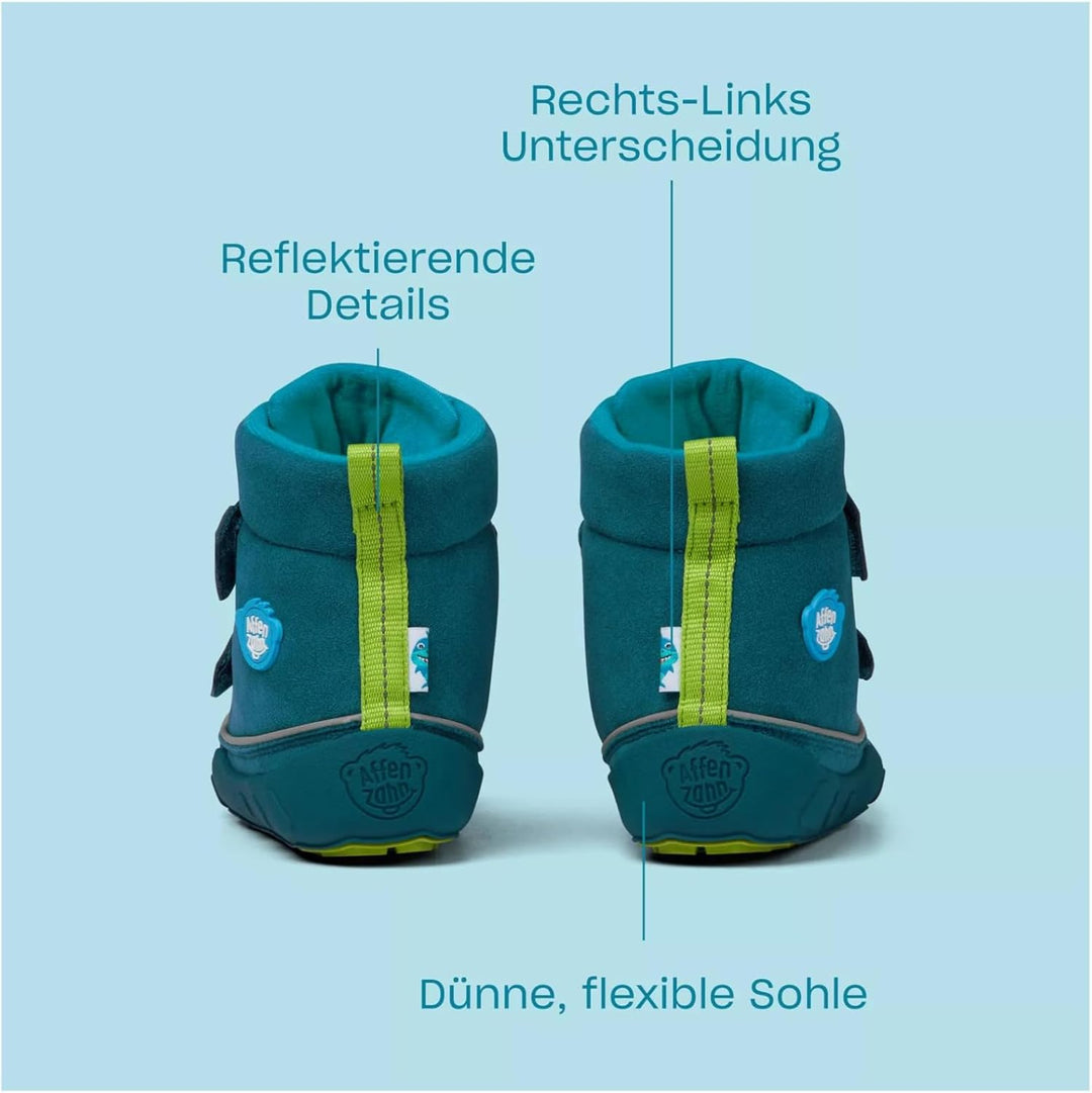 Affenzahn Winterstiefel Wolle Comfy warm gefüttert, wasserdicht aus recycelter Wolle Grösse 21-32 21