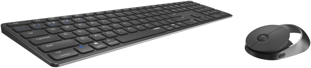 Rapoo 9850M kabelloses Tastatur-Maus Set Wireless Deskset 1600 DPI Sensor wiederaufladbarer Akku fla