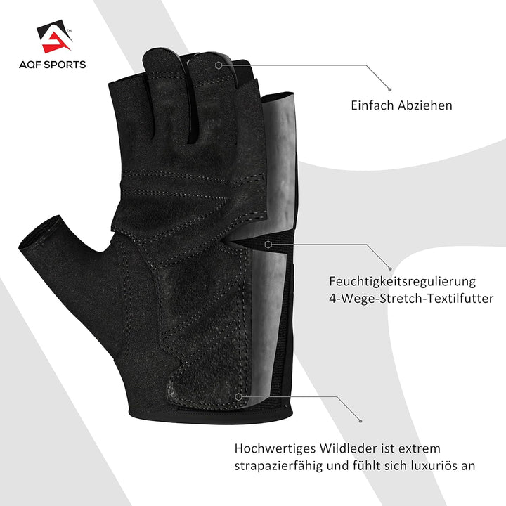 AQF Trainingshandschuhe, Fitness Handschuhe Ultraleichte Fur Krafttraining Bodybuilding, Sporthandsc