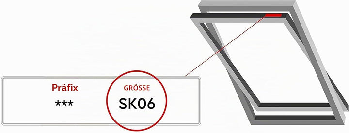 Bloc Skylight Rollo für Velux Dachfenster Blockout, schwarz, SK06 SK06 Für Velux Dachfenster Black,