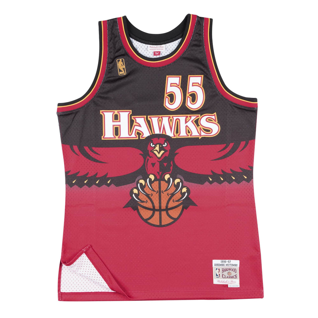 Mitchell & Ness NBA Atlanta Hawks Dikembe Mutombo Trikot Herren M Rot, M Rot