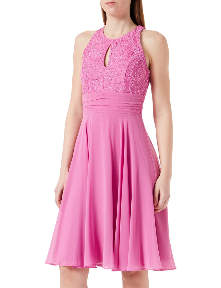 Vera Mont Damen Abendkleid mit Spitze 40 Azalea Purple, 40 Azalea Purple