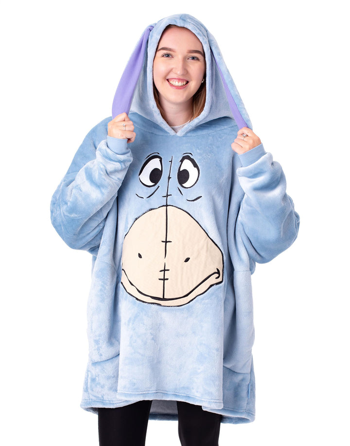 Disney tragbarer Decken-Hoodie | Kapuzenpullover für Erwachsene mit thematischem Aufdruck, Einheitsg