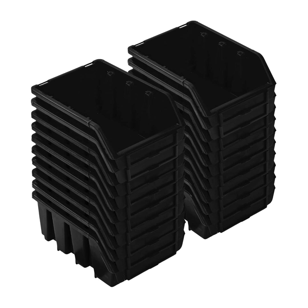 PAFEN Stapelboxen Set – 20x Stapelbox für Werkzeugwand 160 x 75 x 115 mm – Sichtbox Stapelkasten Sta
