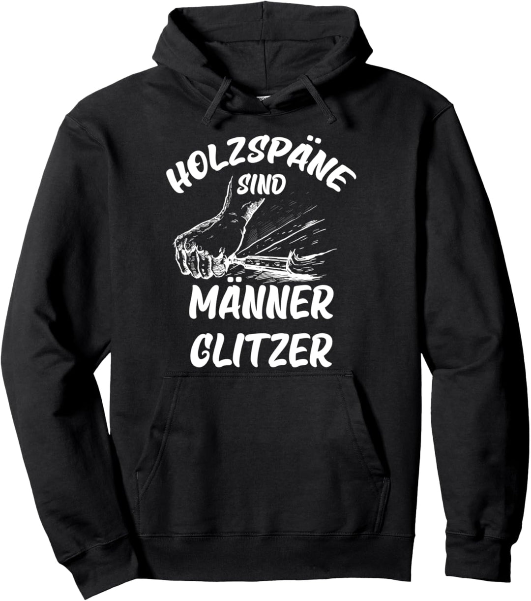 Holzspäne sind Männer glitzer Pullover Hoodie