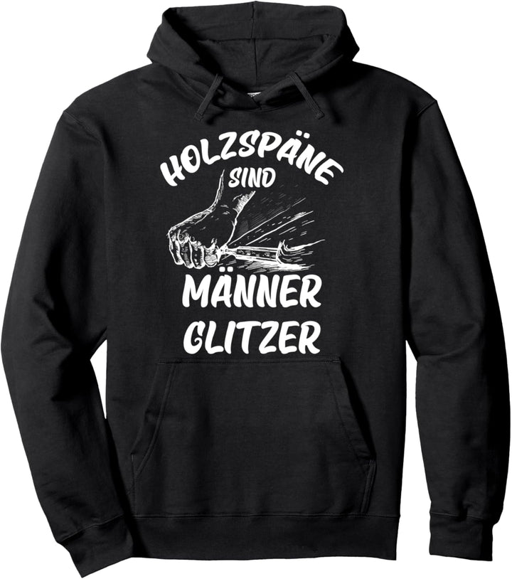 Holzspäne sind Männer glitzer Pullover Hoodie