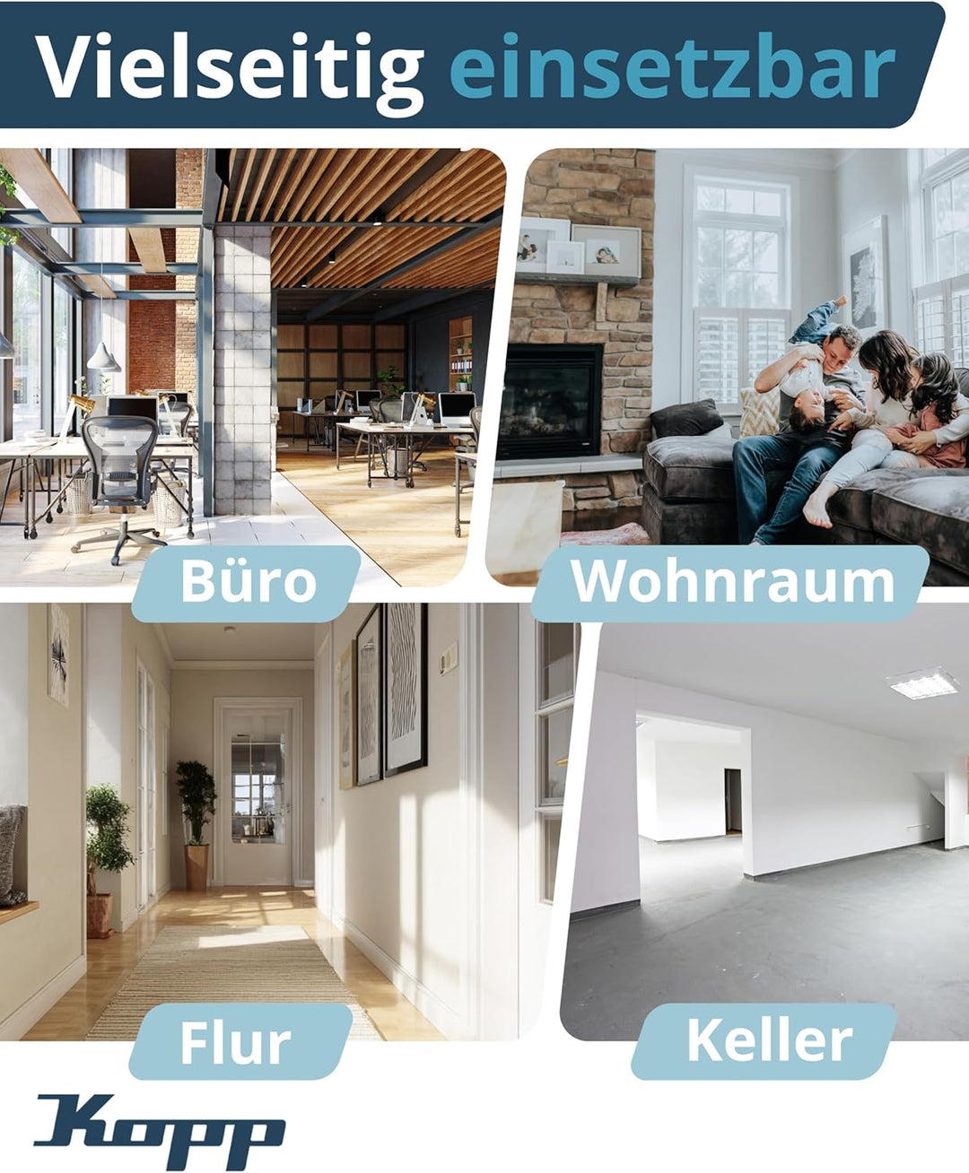 Kopp Infra Control R 180 Grad UP IP 20, 1 Stück, anthrazit, 808405188 3-Draht Anthrazit, 3-Draht Ant