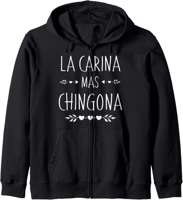 Spanischer Vornamen Design - Carina Mas Chingona Kapuzenjacke