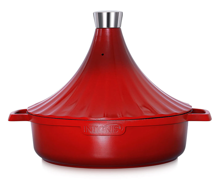 Tajine Topf Induktion 28cm / 4,2L – Marokkanischer Tagine Guss-Aluminium – Ofenfest & für alle Herda