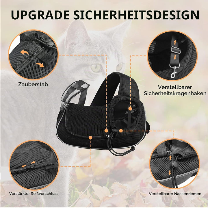 Gloppie Tragetuch für Kleine Hunde und Katze, Schultertasche Verstellbare mit Gepolsterte Schultergu