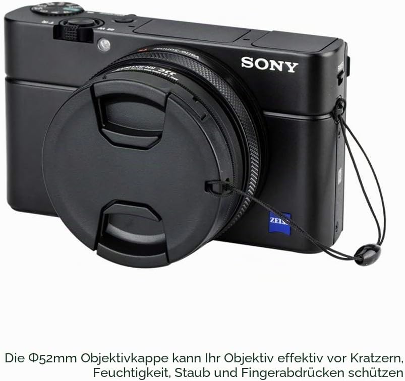 KIWIFOTOS Filter Adapter Ring & Objektivdeckel Zubehör Passend für Sony RX100 VI RX100 VII RX100M6 R