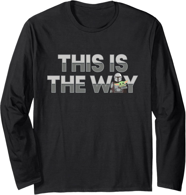 Star Wars The Mandalorian Mando & the Child This Is The Way Langarmshirt