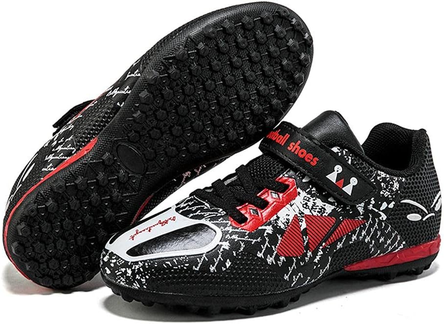 YisiNP Fussballschuhe Kinder Unisex Leicht rutschfest Trainingsschuhe Sommer Fussballschuhe für Kuns