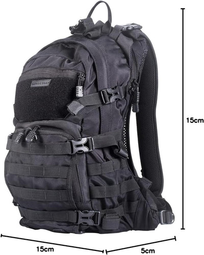 Nitecore Rucksack BP20 - Belüfteter Rücken - Militär-Spezifikationen - MOLLE System - Schwarz - 20L