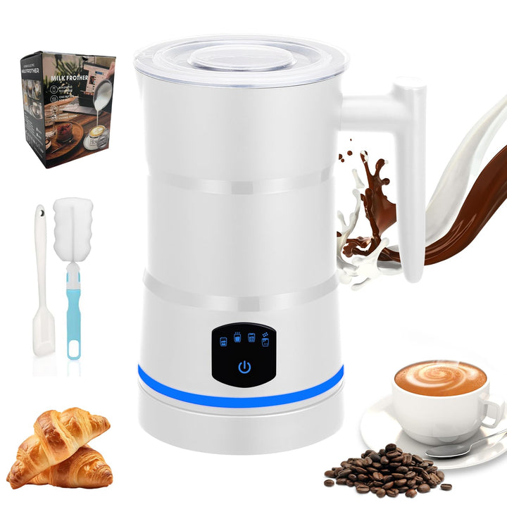Milchaufschäumer Elektrisch 4 in 1,430ml Grosses Automatischer Milchschäumer,Geräuschloser,Abschaltu