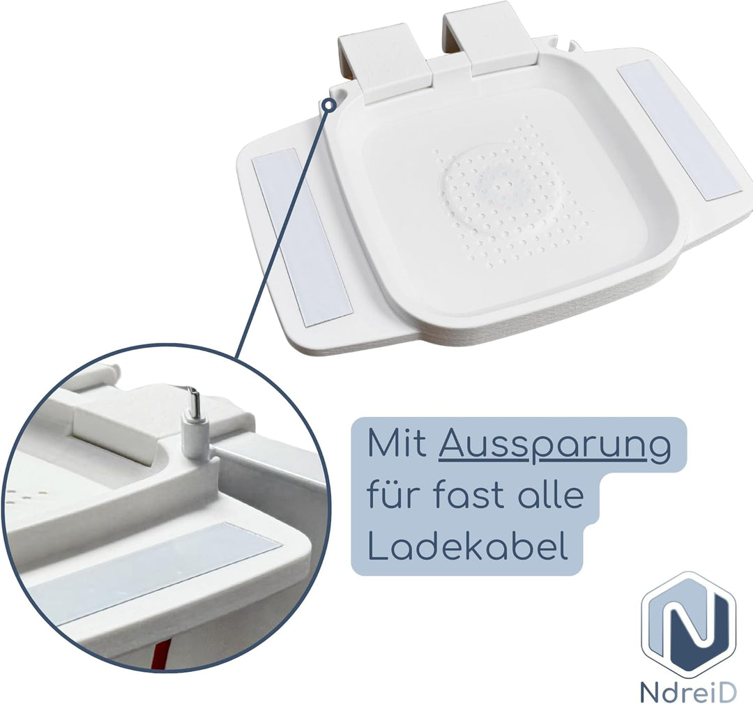 Toniebox 2.0 Betthalterung – Halter für Kinderbett | Modular mit Ablage für Tonies | Passt für alle