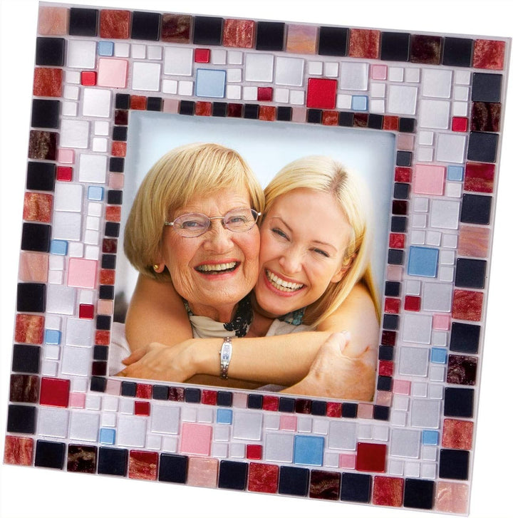 folia 57019 - Mosaik Bastel Set, mit über 800 Teilen - ideal zur Gestaltung individueller Bilderrahm