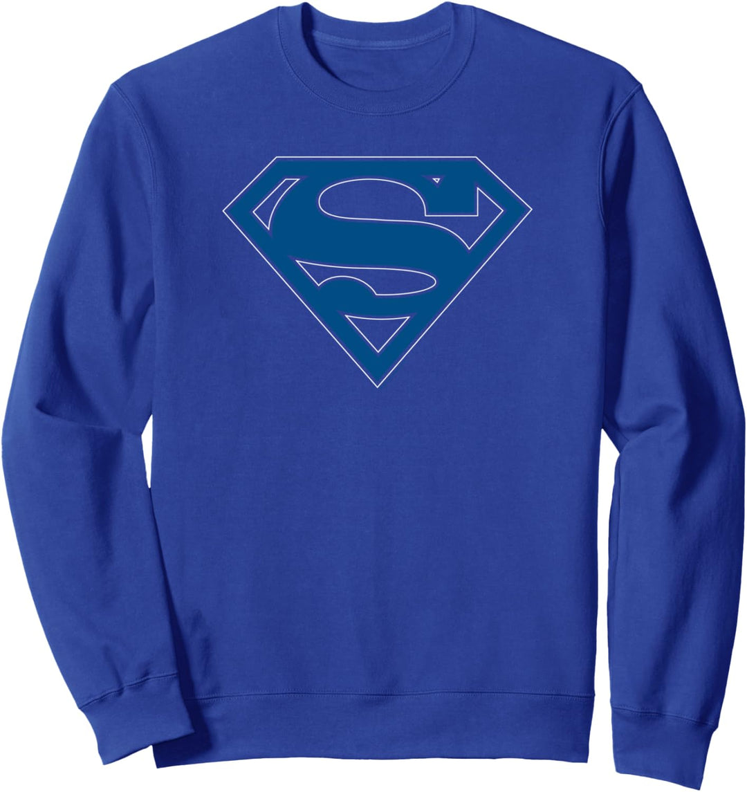 Superman Blue & White Classic Shield Sweatshirt