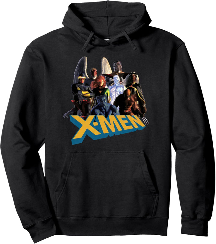 Marvel X-Men Mutant Super Heroes Group Pullover Hoodie
