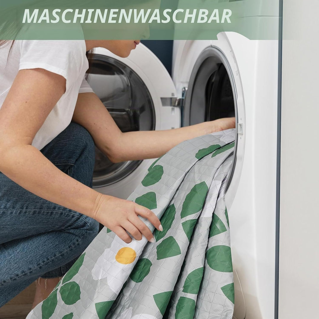 Picknickdecke, extra gross – wasserdicht, sanddicht, Schultergurt, maschinenwaschbar, Outdoor-Decke
