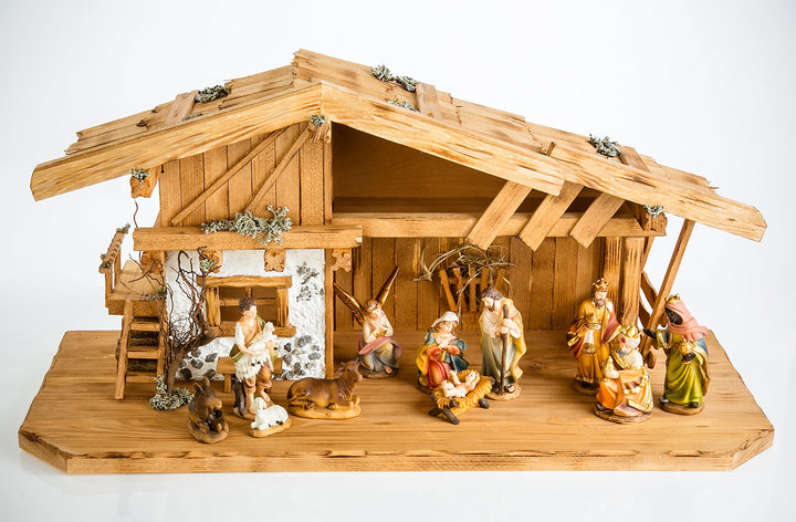 Weihnachtskrippe Krippe Krippenstall Weihnachten Weihnachtskrippen Tischkrippen Krippenfiguren (Weih