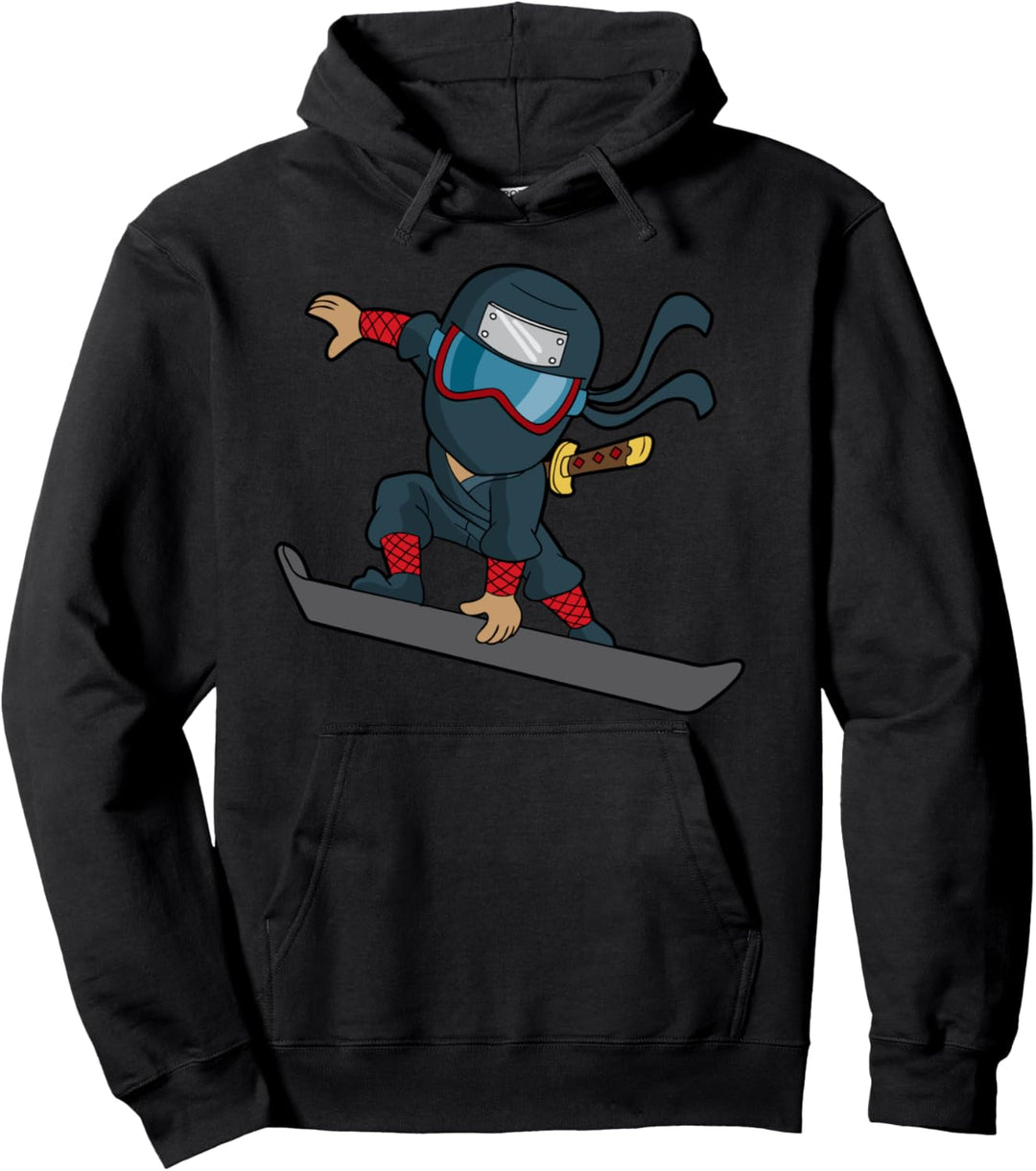 Snowboard Ninja Snowboarder Snowboarding Winter Sports Pullover Hoodie