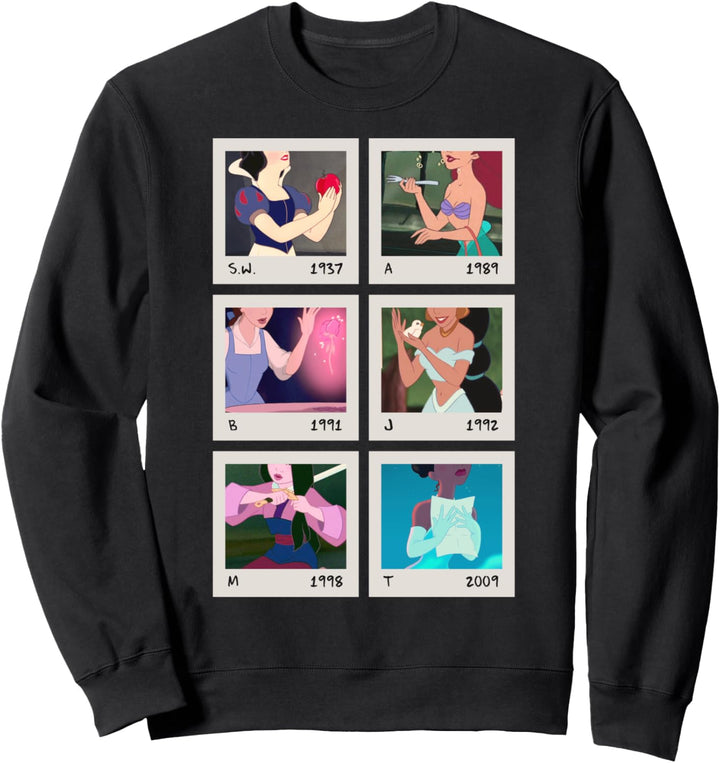 Disney Princess Retro Photographs Through The Years C1 Sweatshirt