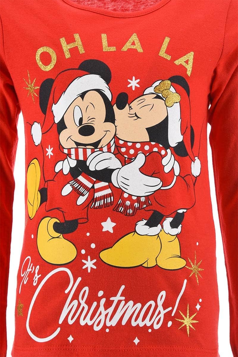 Disney Mädchen Pyjalong Pyjamaset 4 Jahre Rot, 4 Jahre Rot