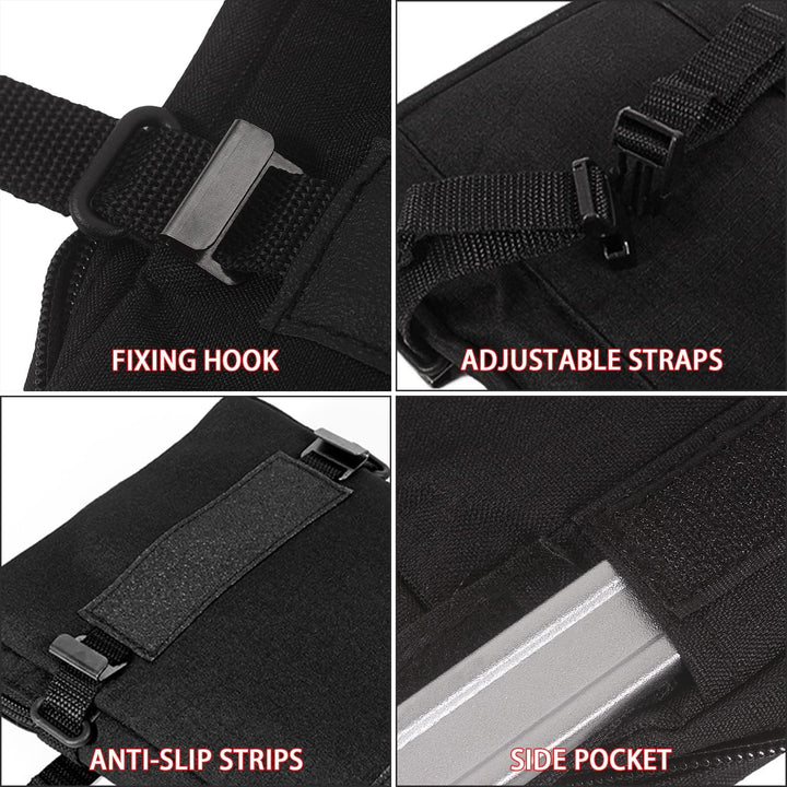 Oldbones Front-Fender-Werkzeugtasche, Unviersal-Motorrad-Gabeltasche und Motorrad-Lenkertasche mit D