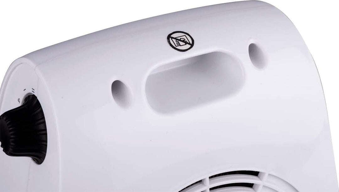 alpina Heizlüfter Elektroheizung - max 2000W - Heizung und Kühlung - bis zu 20m2, Weiss & Schwarz He