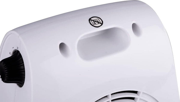 alpina Heizlüfter Elektroheizung - max 2000W - Heizung und Kühlung - bis zu 20m2, Weiss & Schwarz He